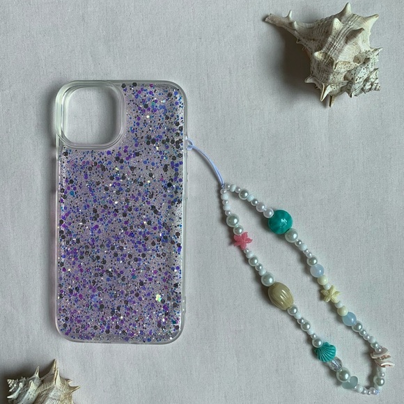 5/$20 ENTIRE SHOP CLEARANCE “Oceana” handmade beaded phone strap 🌊✨🐚 - Picture 2 of 8